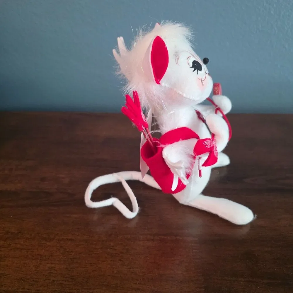 2008 Annalee Doll Valentines Day Mice Mouse Angel Hearts Cupid Candy 10